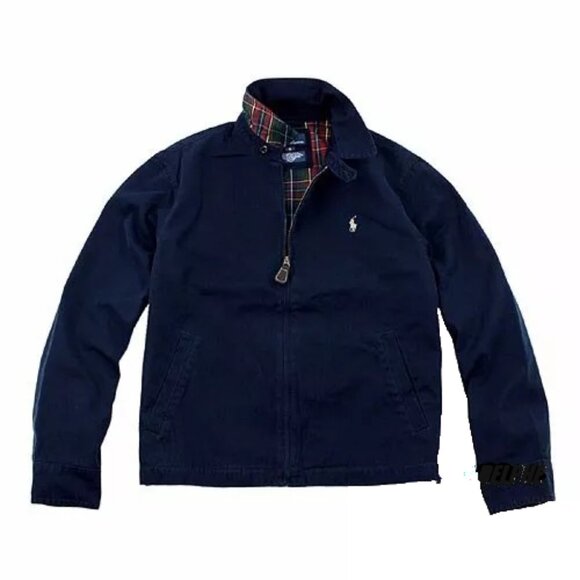 NWT Polo Ralph Lauren Men's Pony Check Line Jacket Windbreaker AV Navy MSRP $298